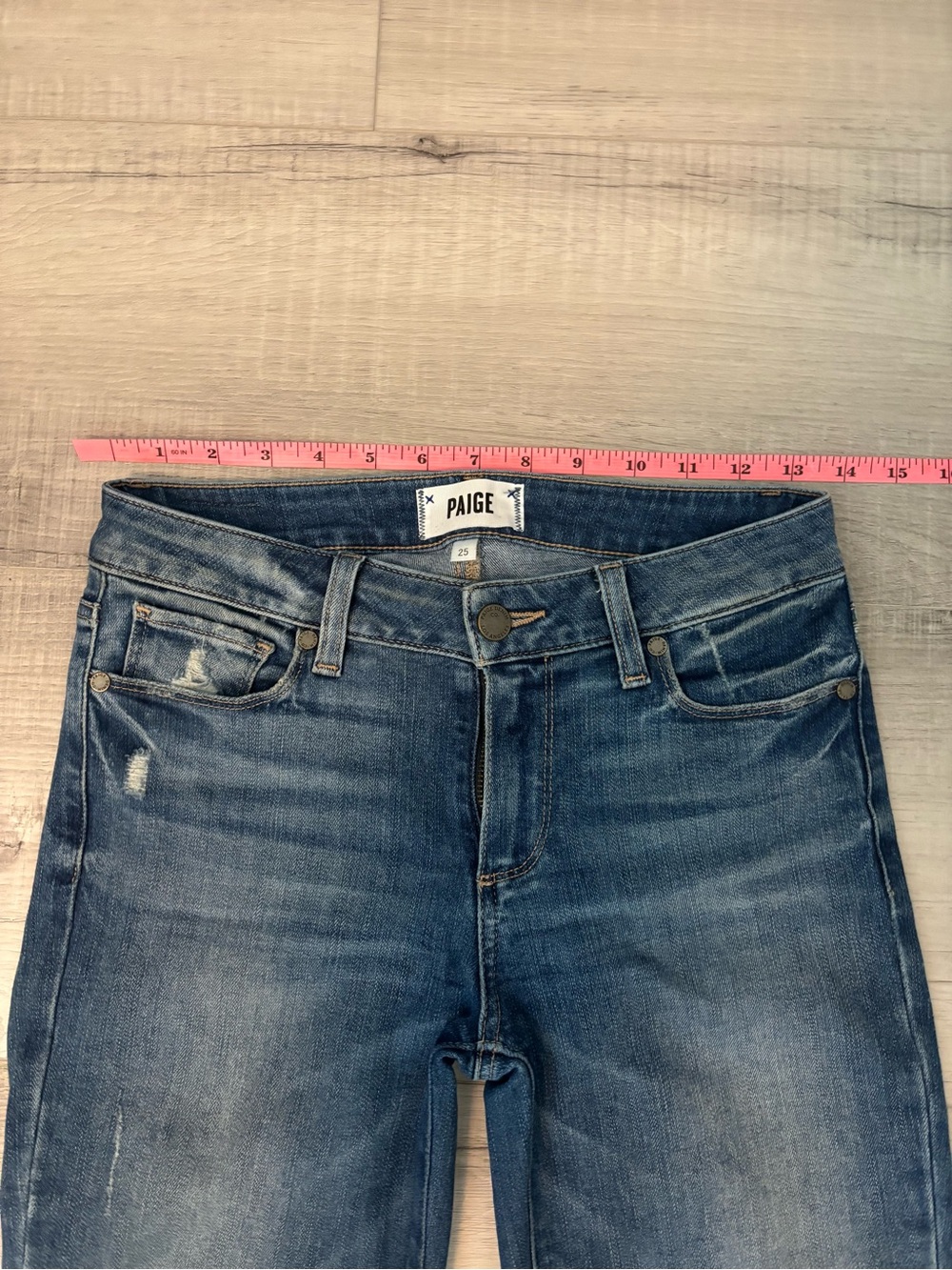 Jean Bundle! PAIGE + Judy Blue Jeans Size 25 Skinny Distressed Raw Hem - Picture 11 of 16